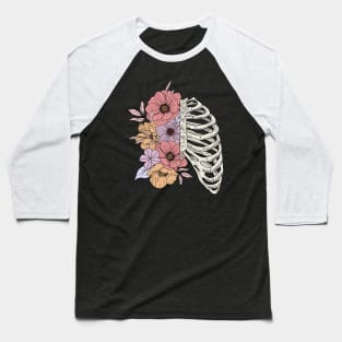 Blossom Heart Rib Cage Baseball T-Shirt